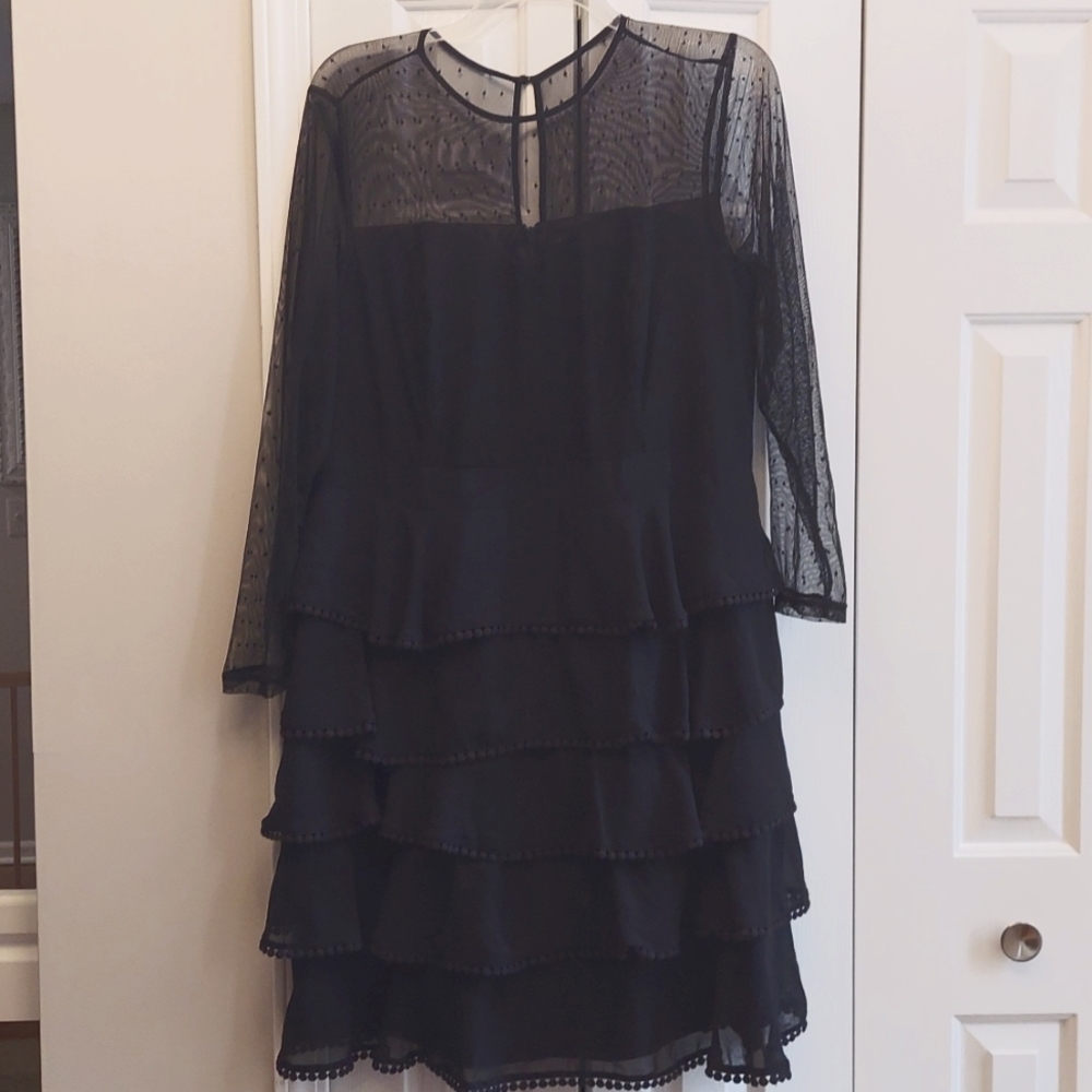 City Chic black cocktail dress